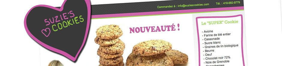 Les cr&eacute;ations Suzie's Cookies